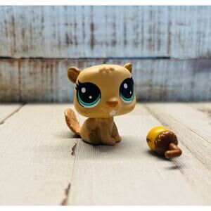 Littlest Pet Shop LPS Beaver & Acorn - Excellent!